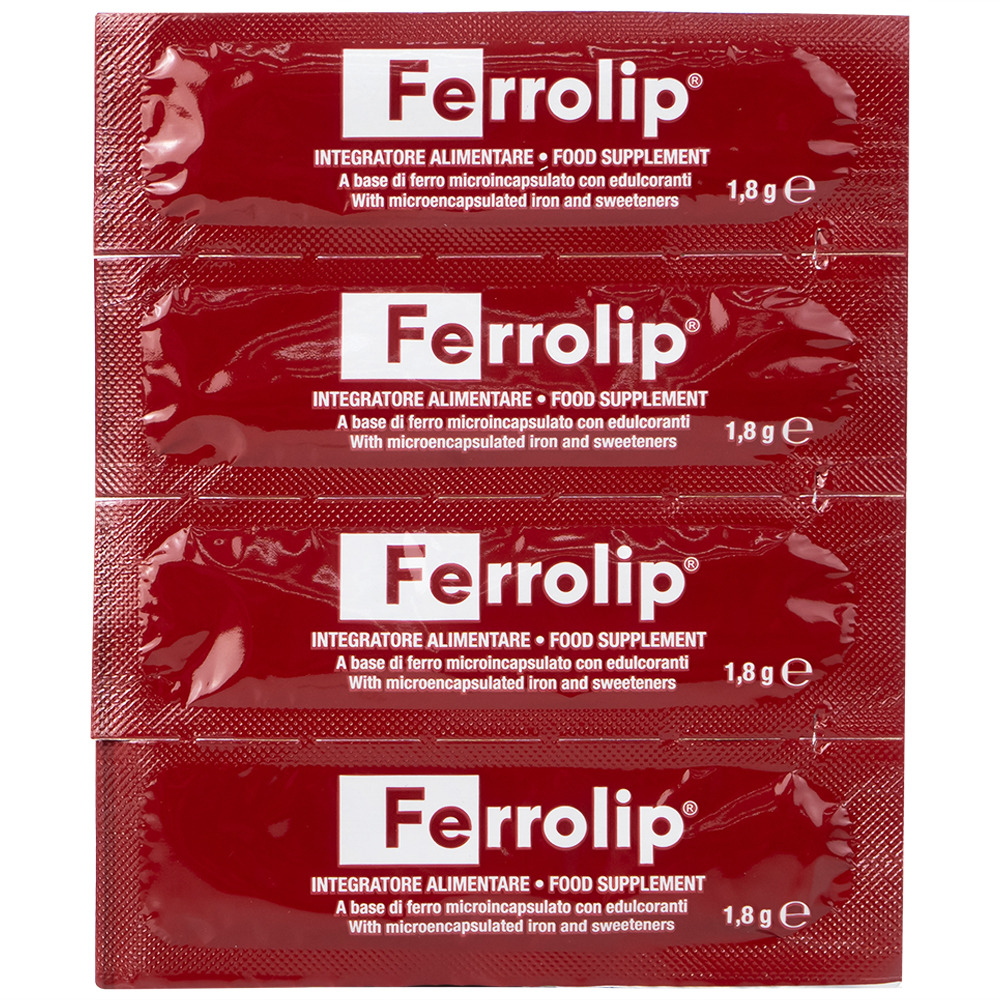 Hỗ trợ giúp giảm nguy cơ thiếu máu do thiếu sắt Ferrolip Uga (20 gói)