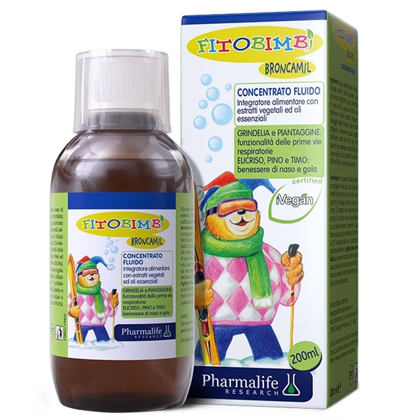 Siro hỗ trợ giảm ho, giảm đờm Fitobimbi Broncamil (200ml)