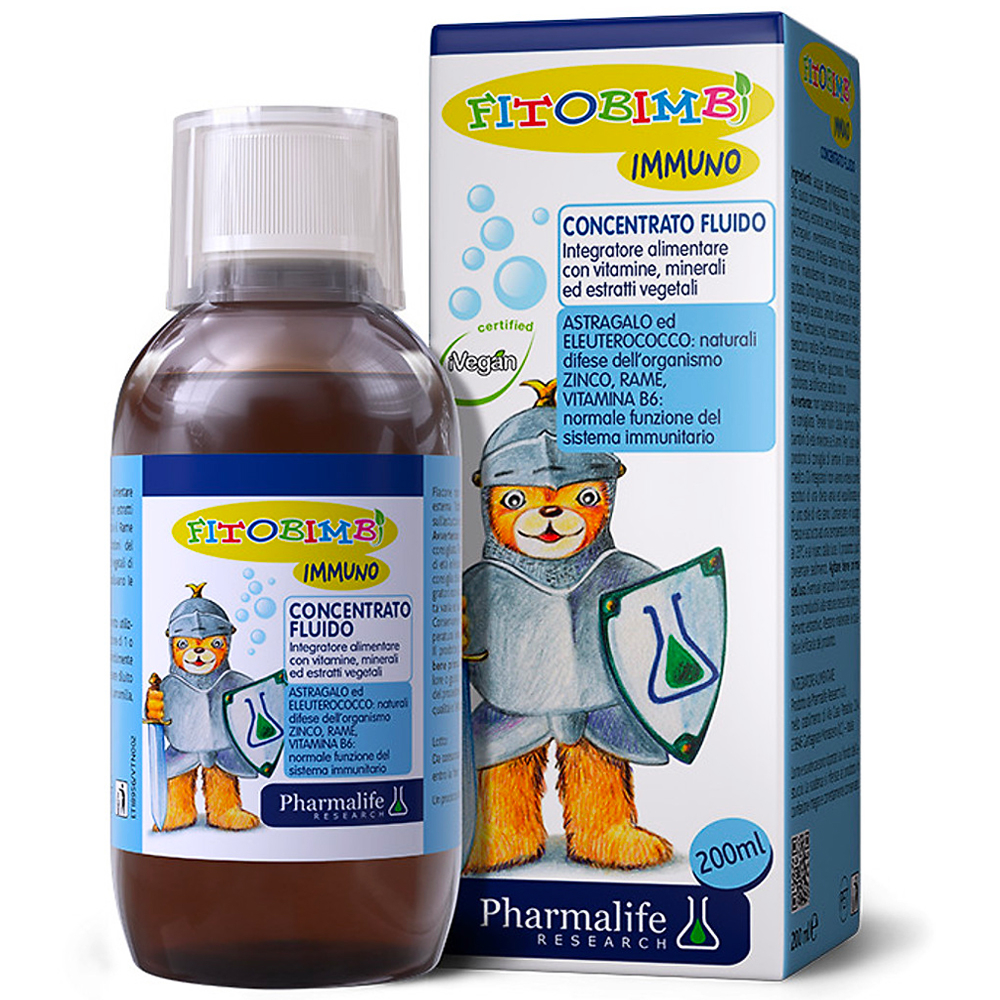 Siro hỗ trợ giúp tăng cường đề kháng Fitobimbi Immuno (200ml)