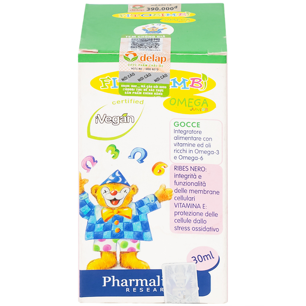 Siro hỗ trợ phát triển não của trẻ Fitobimbi Omega Junior (30ml)