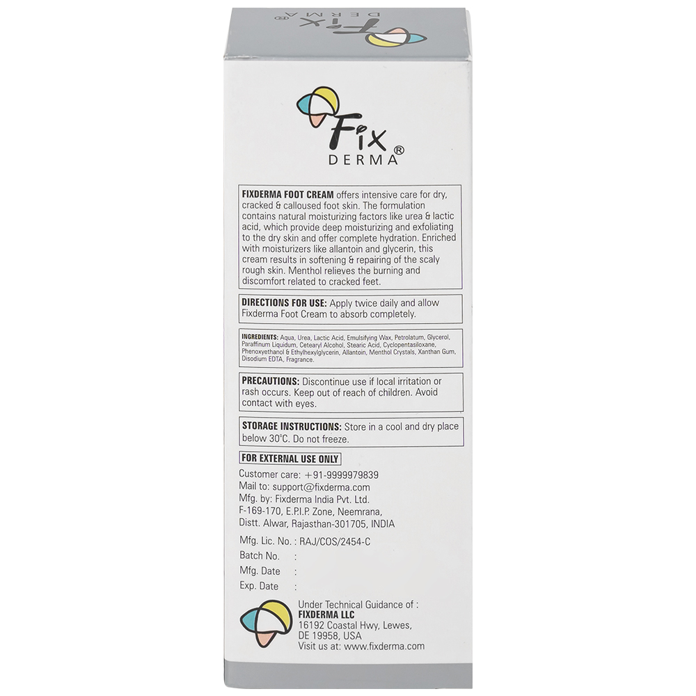 Kem bôi làm mềm gót chân Fixderma Foot Cream 60g