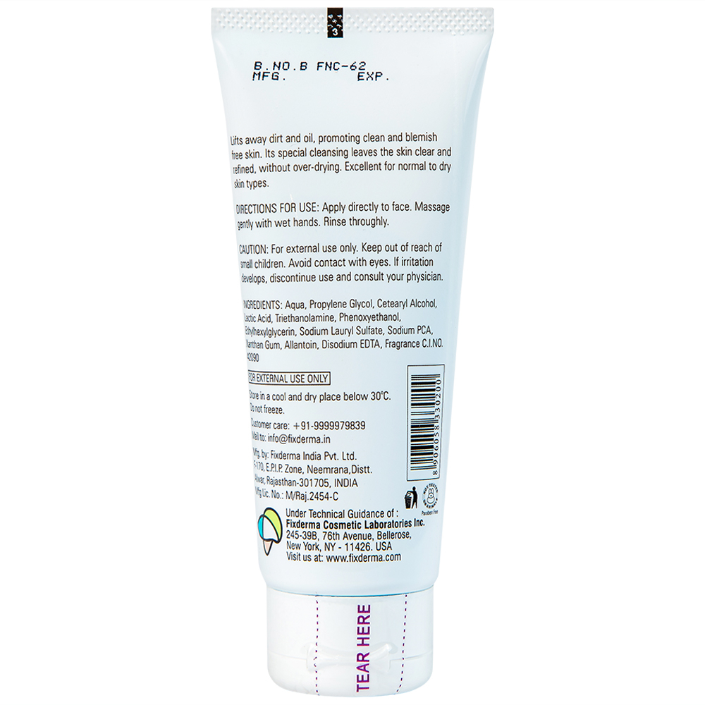 Sữa rửa mặt ngừa mụn Fixderma Non Drying Cleanser 60g