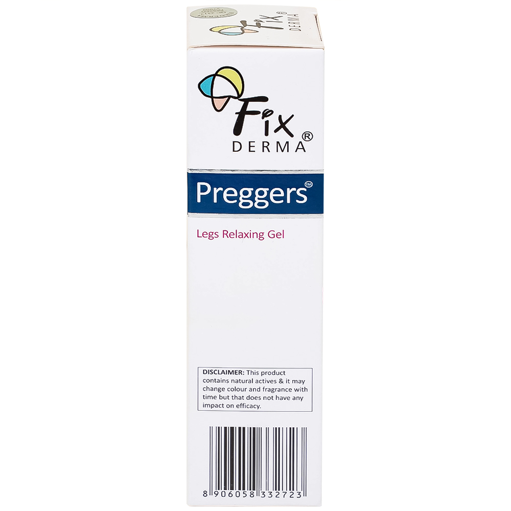 Gel dưỡng ẩm, ngừa giãn tĩnh mạch chân dành cho bà bầu Fixderma Preggers Leg Relaxing Gel 60g