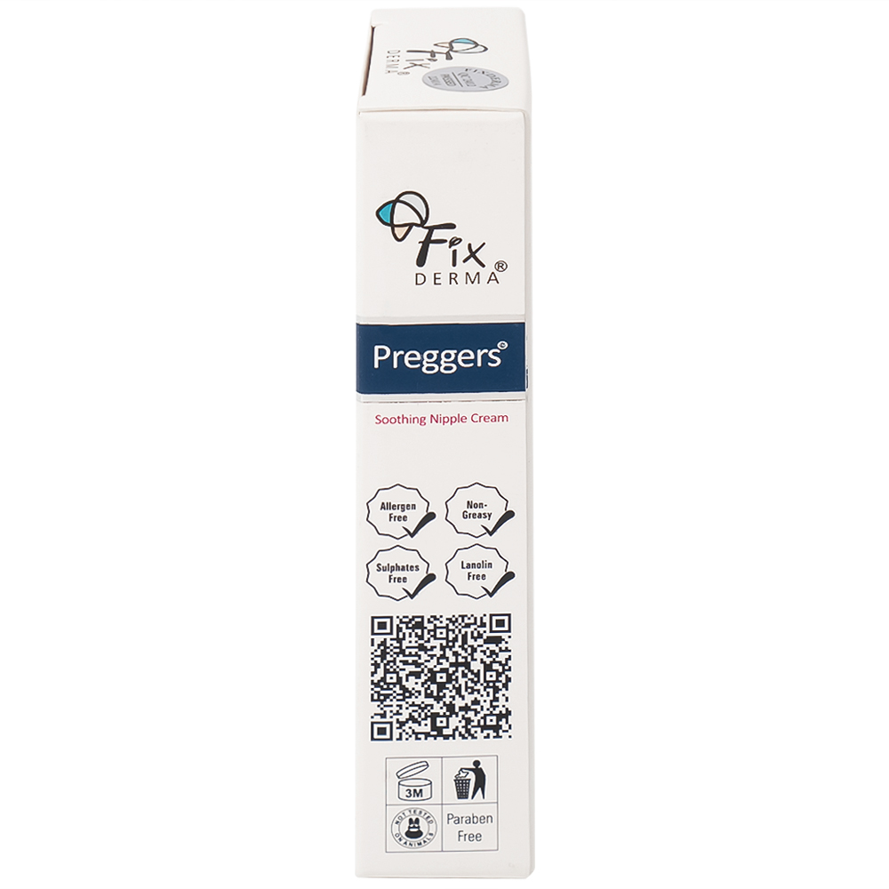 Kem bôi dưỡng ẩm, giảm nứt núm vú Fixderma Preggers Soothing Nipple cream 20g