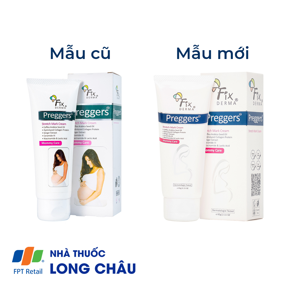 Kem bôi ngừa rạn da bà bầu Fixderma Preggers Stretch Mark cream 60g