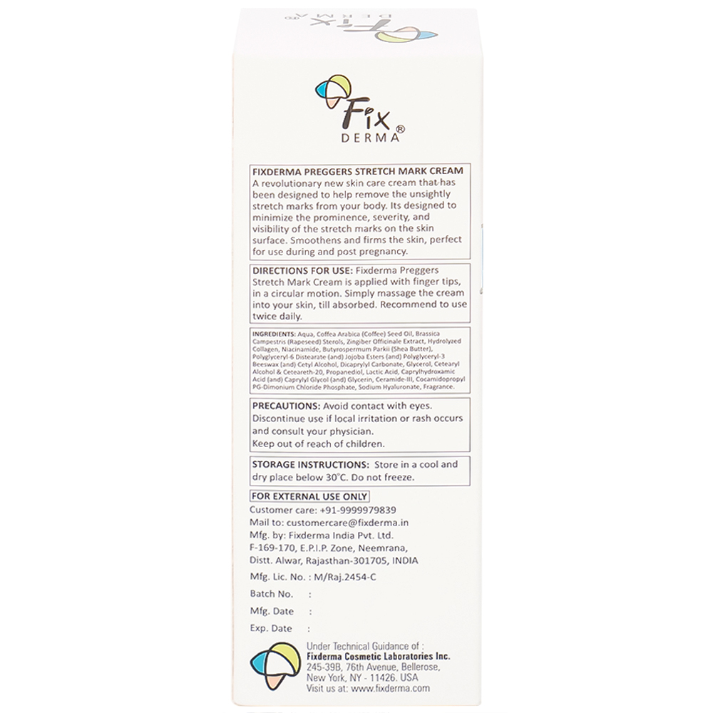 Kem bôi ngừa rạn da bà bầu Fixderma Preggers Stretch Mark cream 60g
