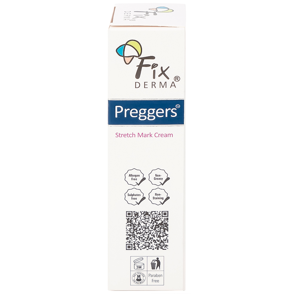 Kem bôi ngừa rạn da bà bầu Fixderma Preggers Stretch Mark cream 60g