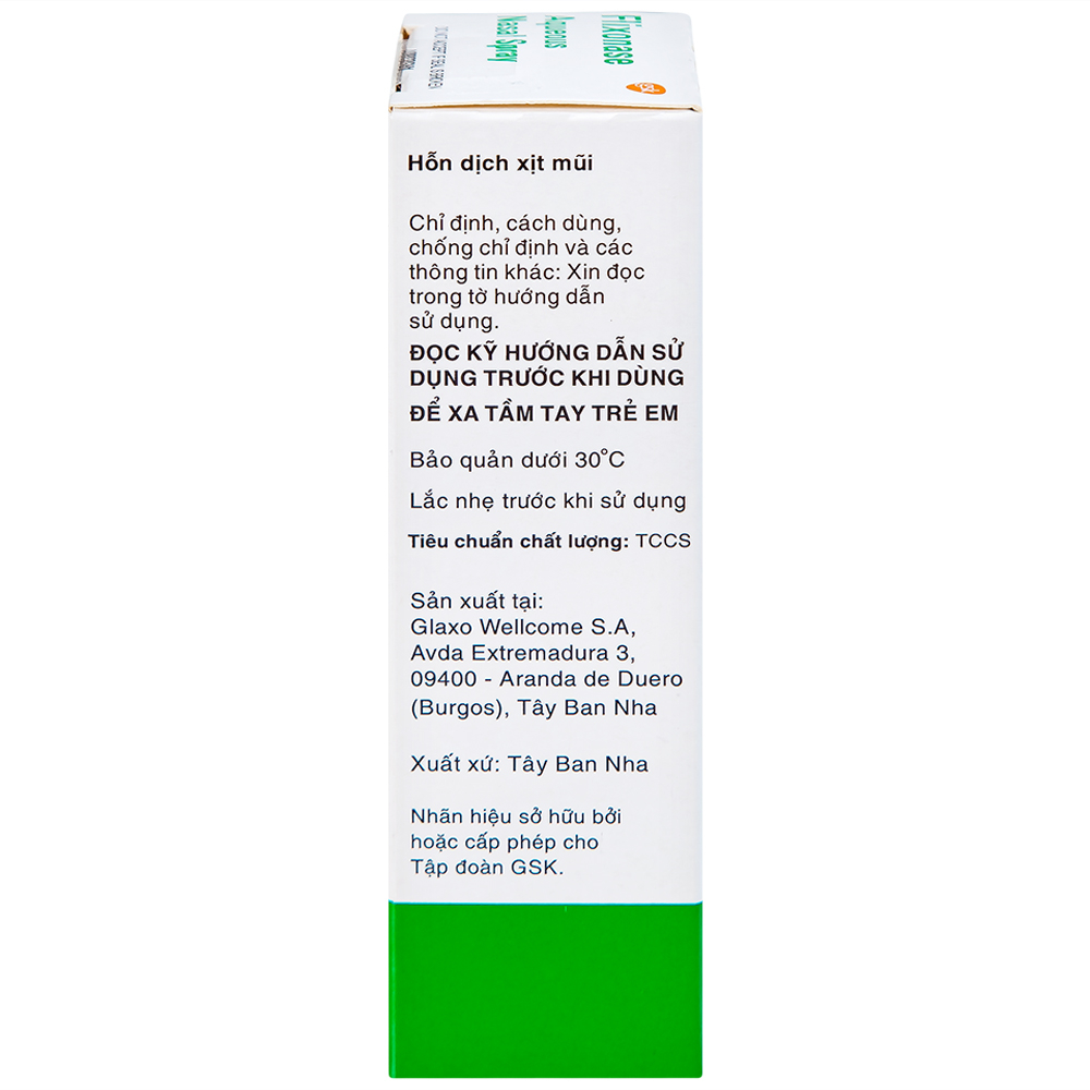 Xịt mũi Flixonase 0.05% GSK điều trị viêm mũi dị ứng (60 liều)