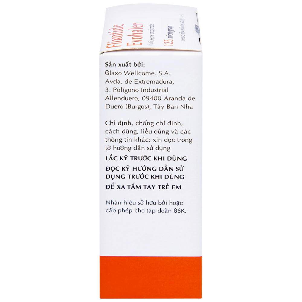 Khí dung Flixotide 125mcg GSK điều trị hen phế quản (120 liều)