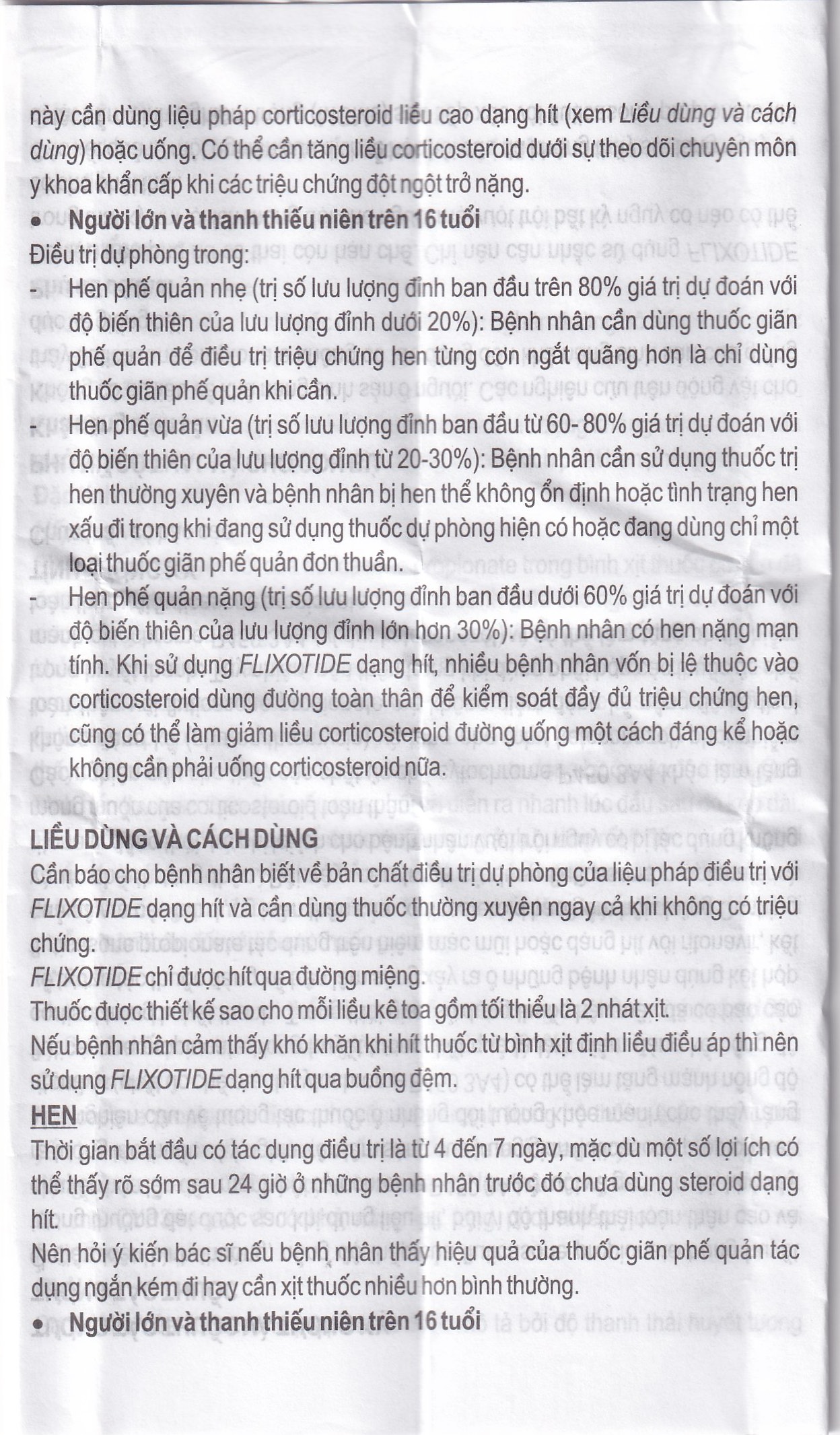 Khí dung Flixotide 125mcg GSK điều trị hen phế quản (120 liều)