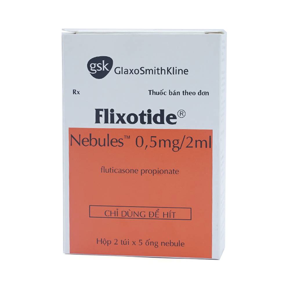 Khí dung Flixotide 0.5mg GSK điều trị hen phế quản (10 ống x 2ml)