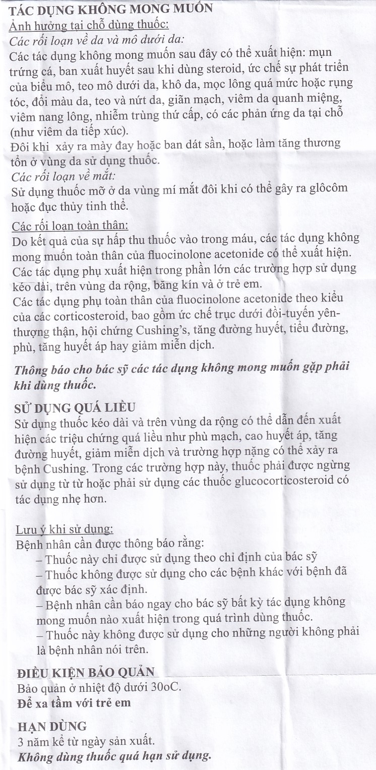 Thuốc mỡ Flucinar Jelfa điều trị viêm da (15g)