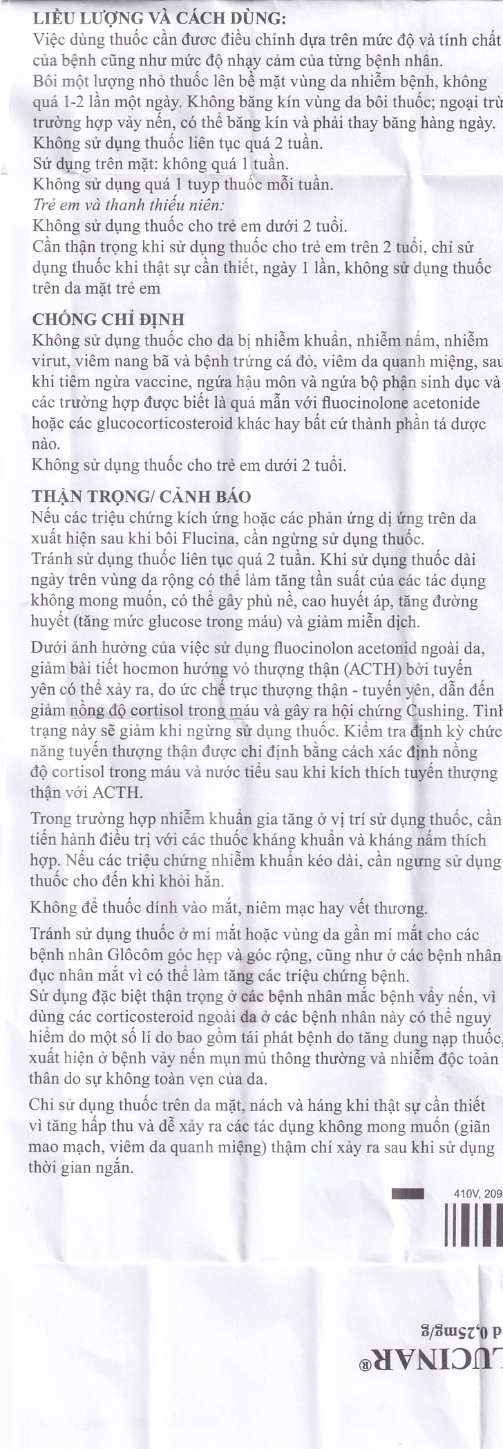 Thuốc mỡ Flucinar Jelfa điều trị viêm da (15g)
