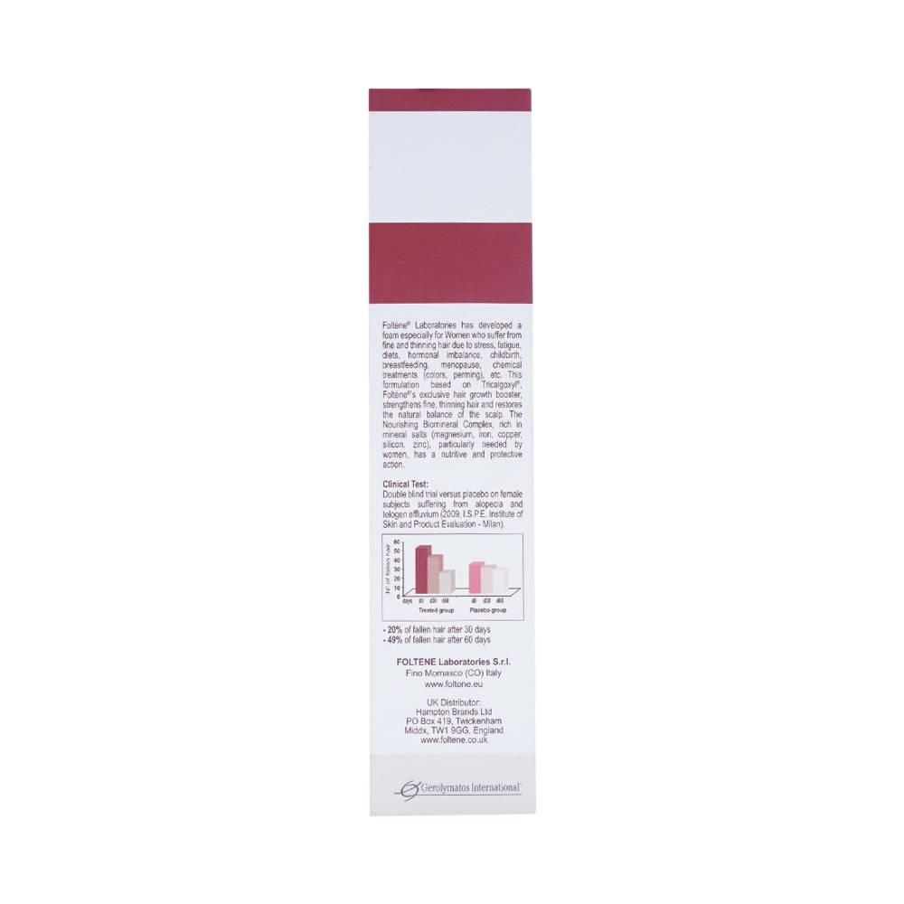 Dưỡng chất Foltène Pharma Foam Women Thinning Hair hỗ trợ giảm gãy rụng tóc cho nữ (70ml)