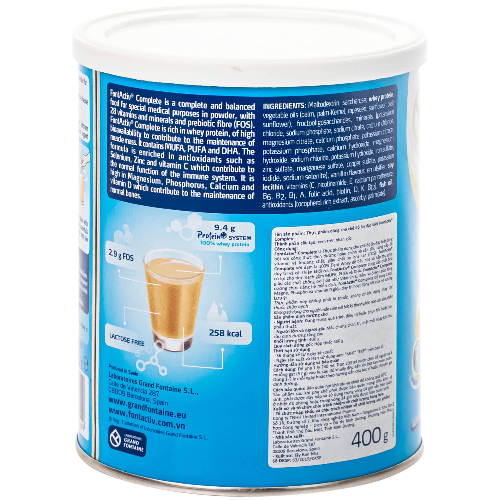 Sữa FontActiv Complete hỗ trợ bổ sung dinh dưỡng cho cơ thể (400g)