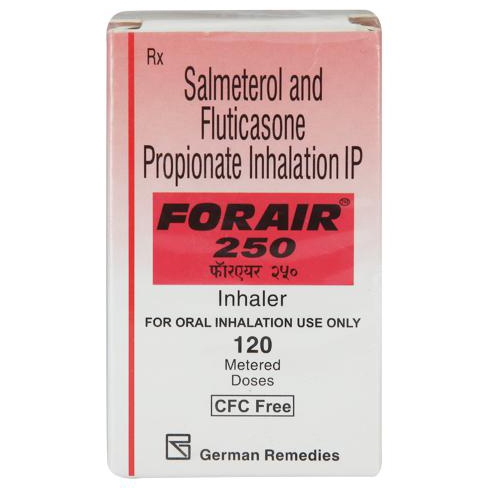 Thuốc xịt Forair 250 Inhaler Cadila điều trị hen suyễn mạn tính (120 liều)