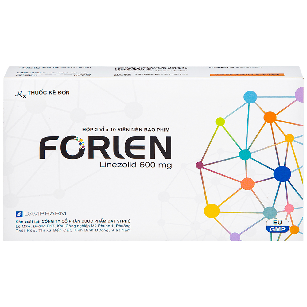 Thuốc Forlen Davipharm điều trị nhiễm trùng (2 vỉ x 10 viên)