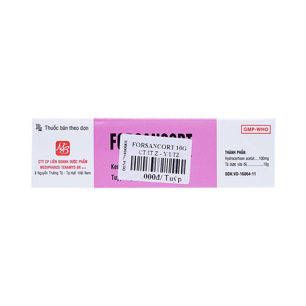 Kem bôi da Forsancort Medipharco điều trị viêm da tiếp xúc (10g)