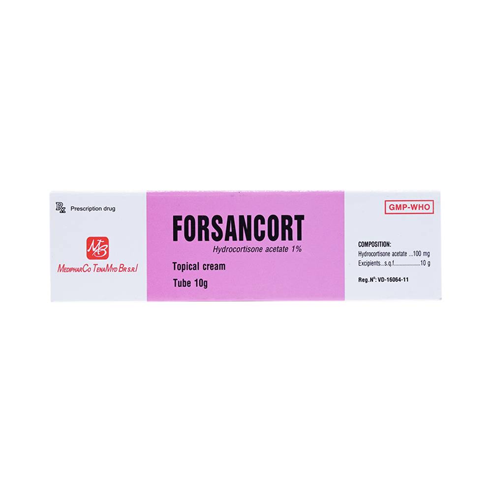 Kem bôi da Forsancort Medipharco điều trị viêm da tiếp xúc (10g)
