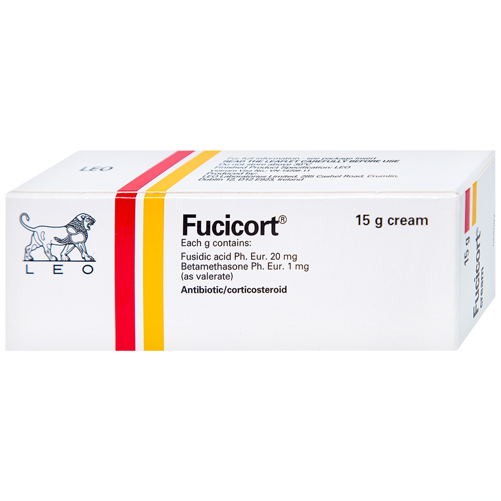 Kem Fucicort LEO điều trị viêm da nhiễm khuẩn (15g)