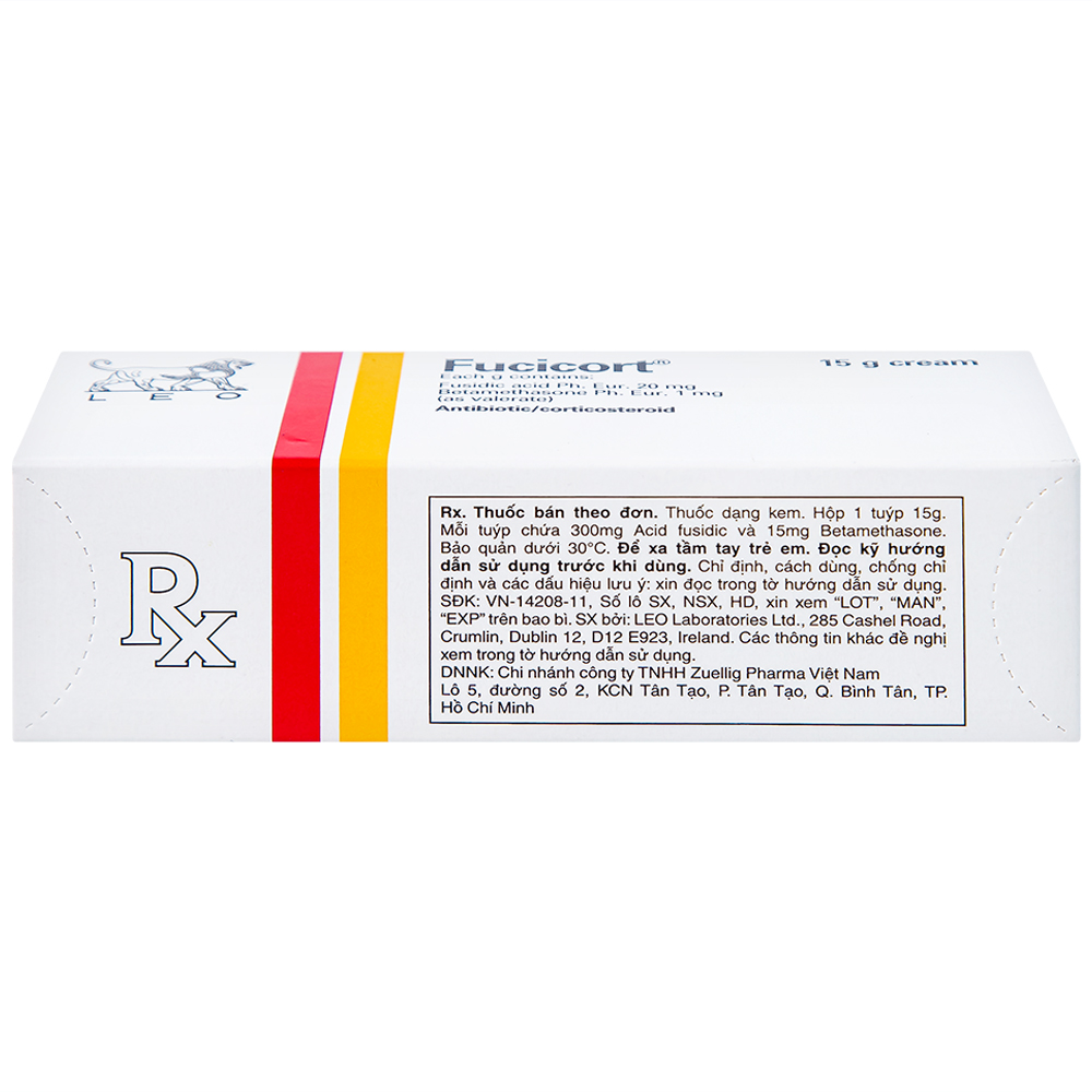 Kem Fucicort LEO điều trị viêm da nhiễm khuẩn (15g)