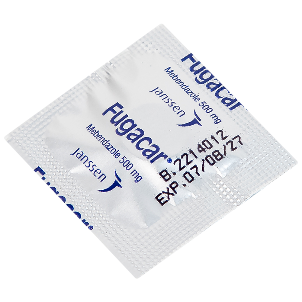 Thuốc Fugacar Janssen không vị điều trị nhiễm một hoặc nhiều loại giun đường ruột (1 viên)