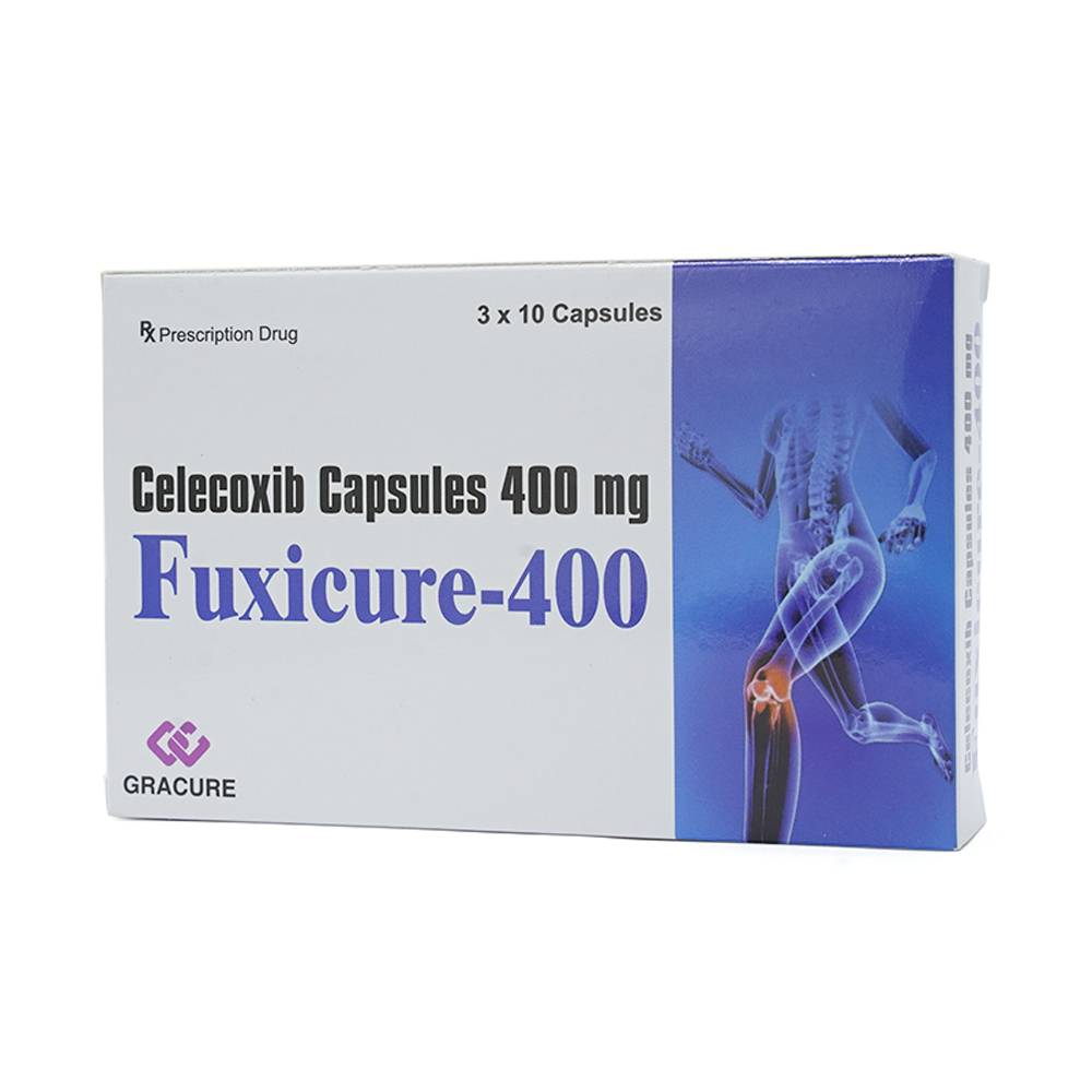 Thuốc Fuxicure-400 Gracure điều trị thoái hóa khớp (3 vỉ x 10 viên)