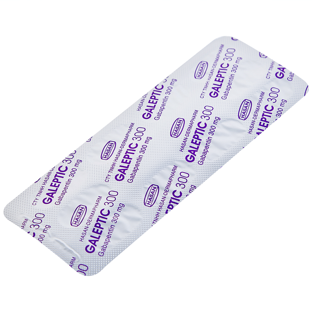 Thuốc Galeptic 300 Hasan điều trị hỗ trợ trong động kinh cục bộ (3 vỉ x 10 viên)