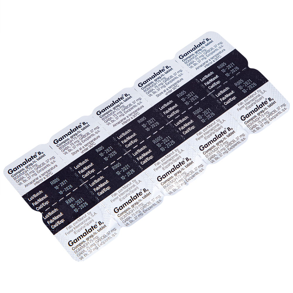 Thuốc Gamalate B6 Ferrer điều trị suy nhược thần kinh chức năng (2 vỉ x 10 viên)