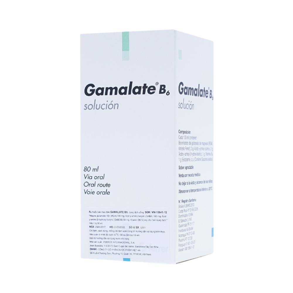 Dung dịch Gamalate B6 điều trị suy nhược thần kinh (80ml)