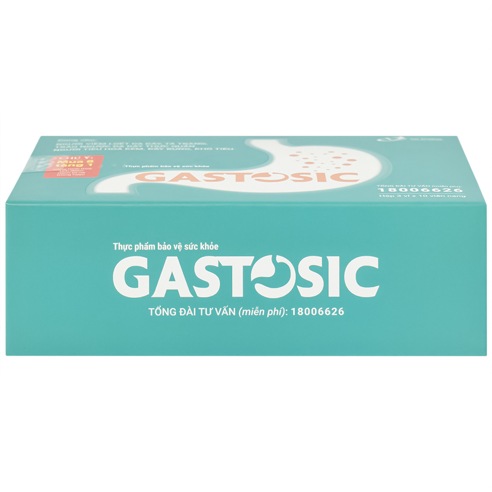 Viên giúp tiêu hóa Gastosic CVI (3 vỉ x 10 viên)