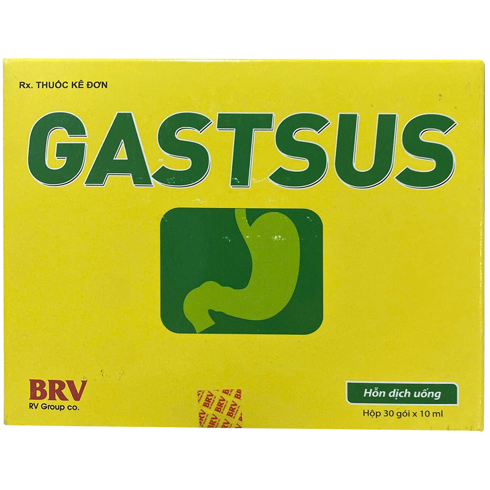 Hỗn dịch uống Gastsus BV Pharma giảm triệu chứng không tiêu, ợ nóng, loét tiêu hóa, viêm dạ dày (30 gói)