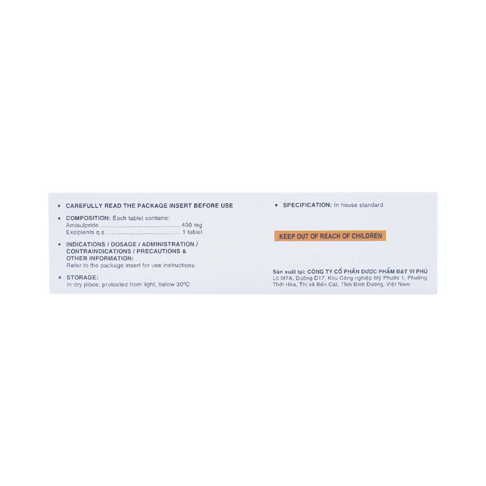 Thuốc Gayax 400 Davipharm điều trị tâm thần phân liệt (4 vỉ x 7 viên)
