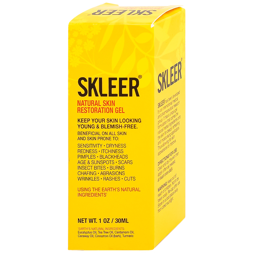 Gel bôi phục hồi da Skleer Natural Skin Restoration 30ml