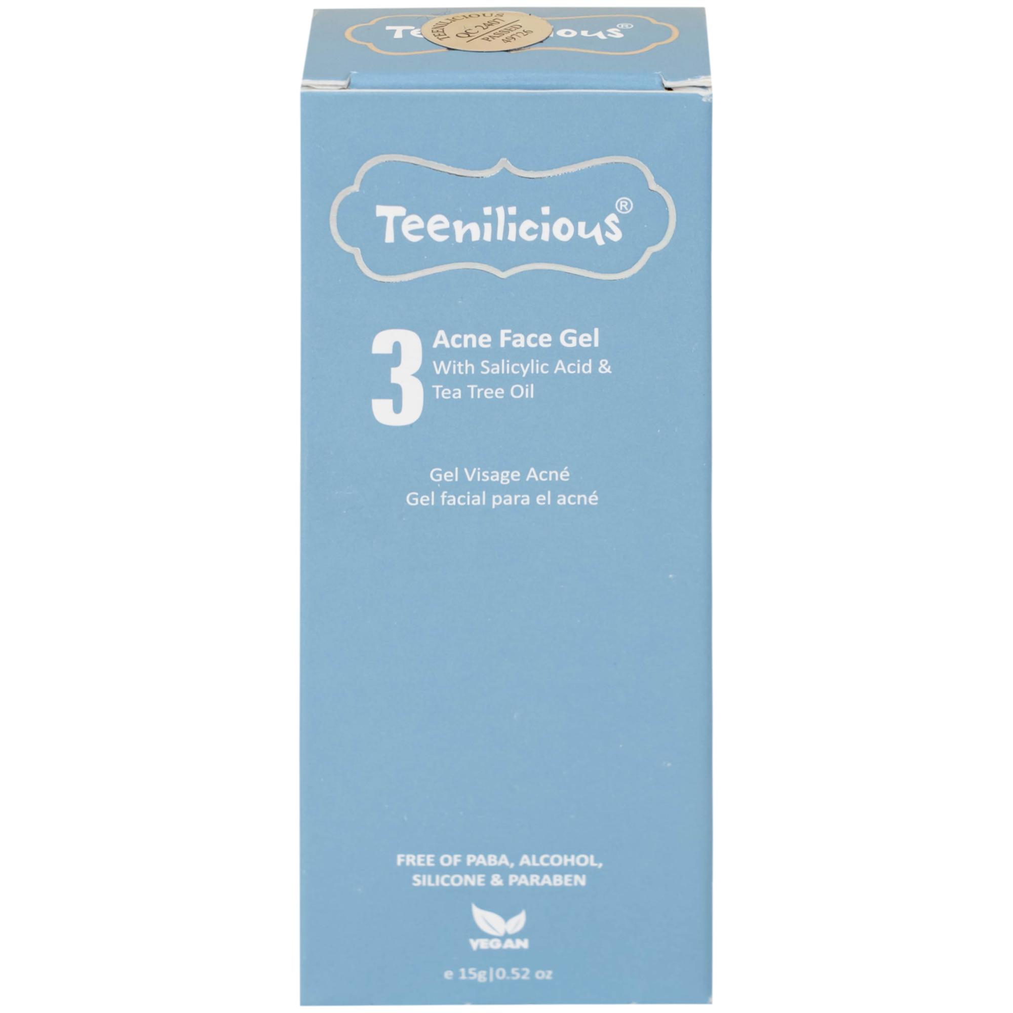 Gel bôi ngừa mụn đầu đen, đầu trắng Teenilicious hộp 15g