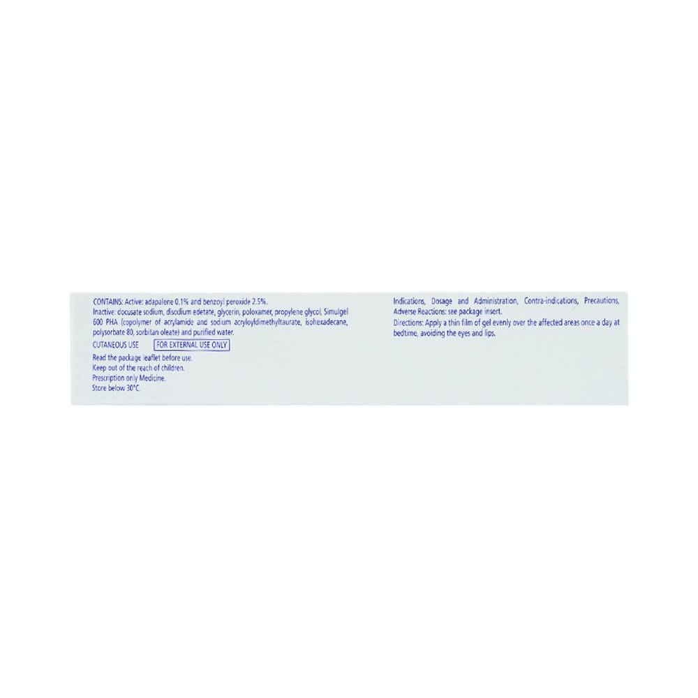 Gel bôi ngoài da Epiduo 0.1%/2.5% Galderma điều trị mụn trứng cá (15g)