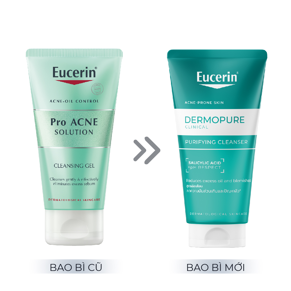Gel rửa mặt Eucerin Dermopure Clinical Purifying Clearser dành cho da mụn (75ml)