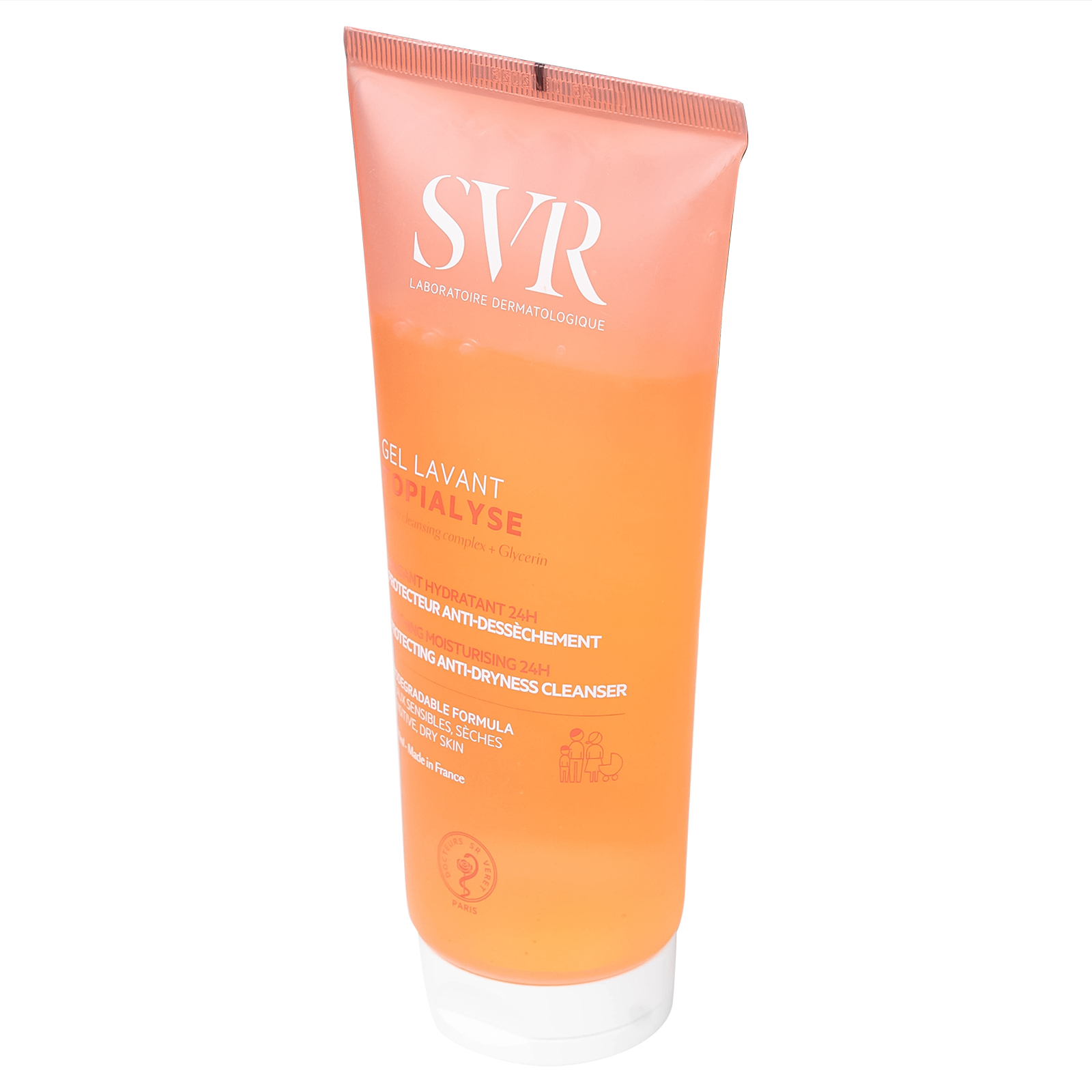Gel rửa mặt dưỡng ẩm dành cho da khô và da nhạy cảm SVR Topialyse Gel Lavant 200ml
