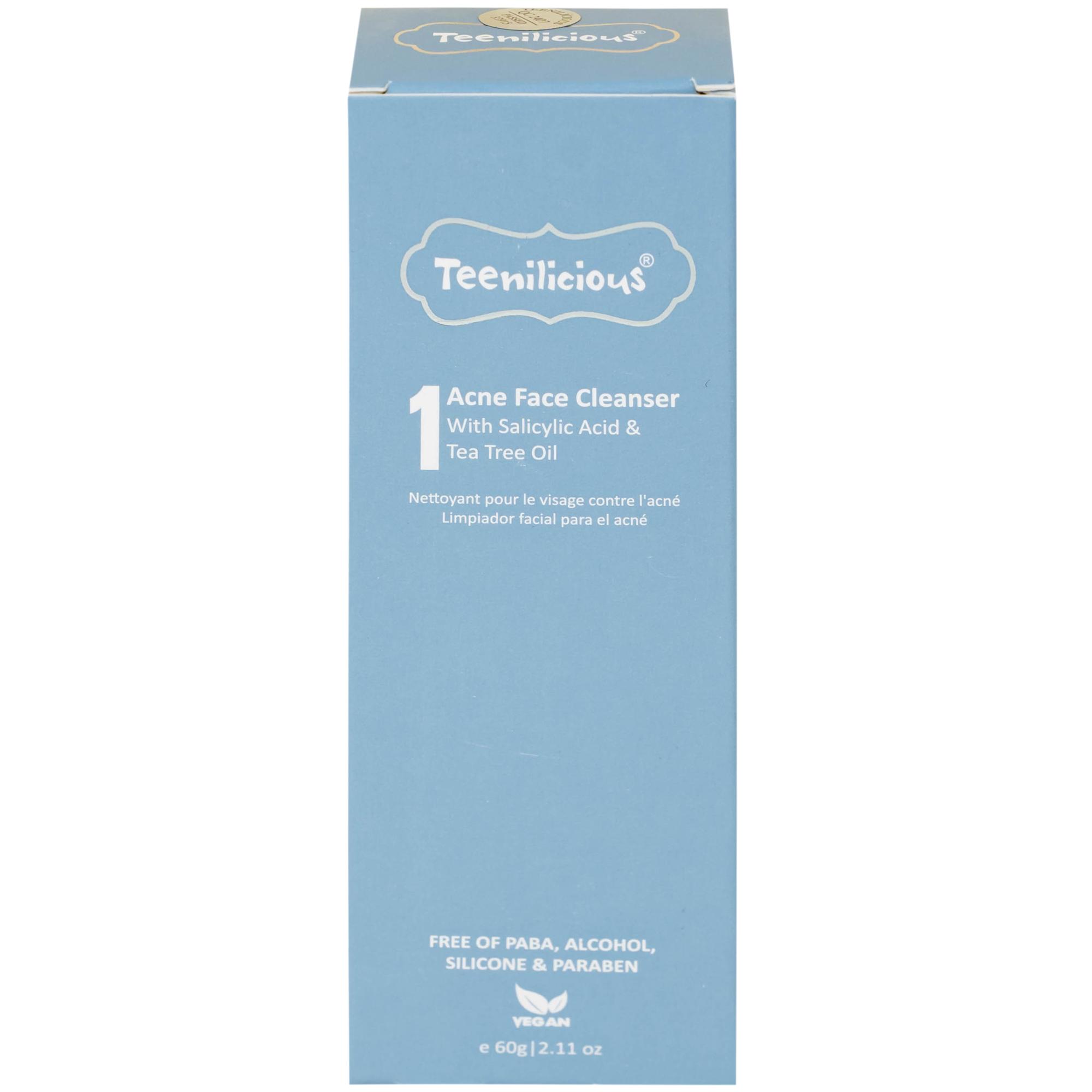 Gel rửa mặt ngừa mụn, sạch bã nhờn Teenilicious 60g