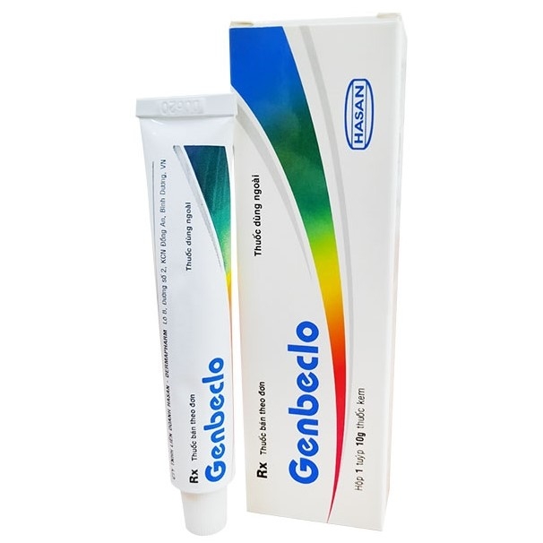 Kem Genbeclo Hasan điều trị các bệnh viêm da, nấm da (10g)