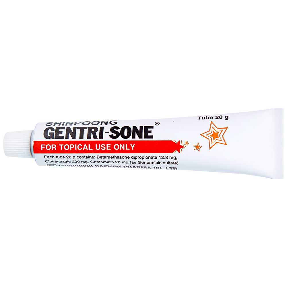 Kem Gentrisone ShinPoong Deawoo điều trị nấm da, giảm viêm ngứa da (20g)