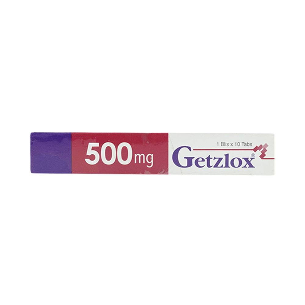 Thuốc Getzlox 500mg Getz điều trị nhiễm khuẩn (1 vỉ x 10 viên)