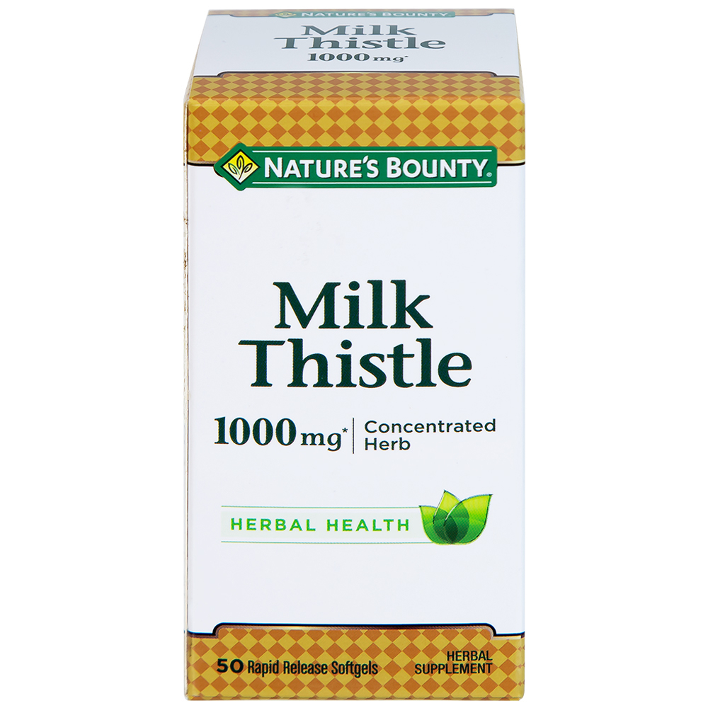 Viên uống hỗ trợ tăng cường chức năng gan, bảo vệ gan Milk Thistle Nature's Bounty (50 viên)