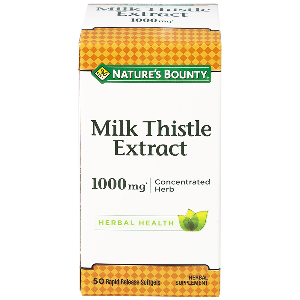Viên uống hỗ trợ tăng cường chức năng gan, bảo vệ gan Milk Thistle Nature's Bounty (50 viên)