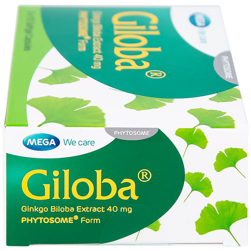 Thuốc Giloba 40mg MEGA We care điều trị suy tuần hoàn não (3 vỉ x 10 viên)