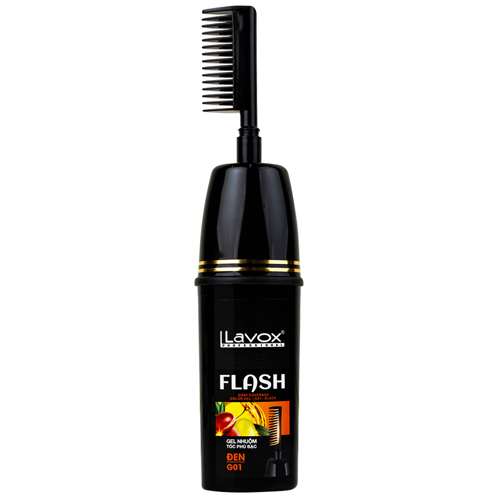 Dầu gội phủ bạc Lavox Flash màu đen G01 (150ml)