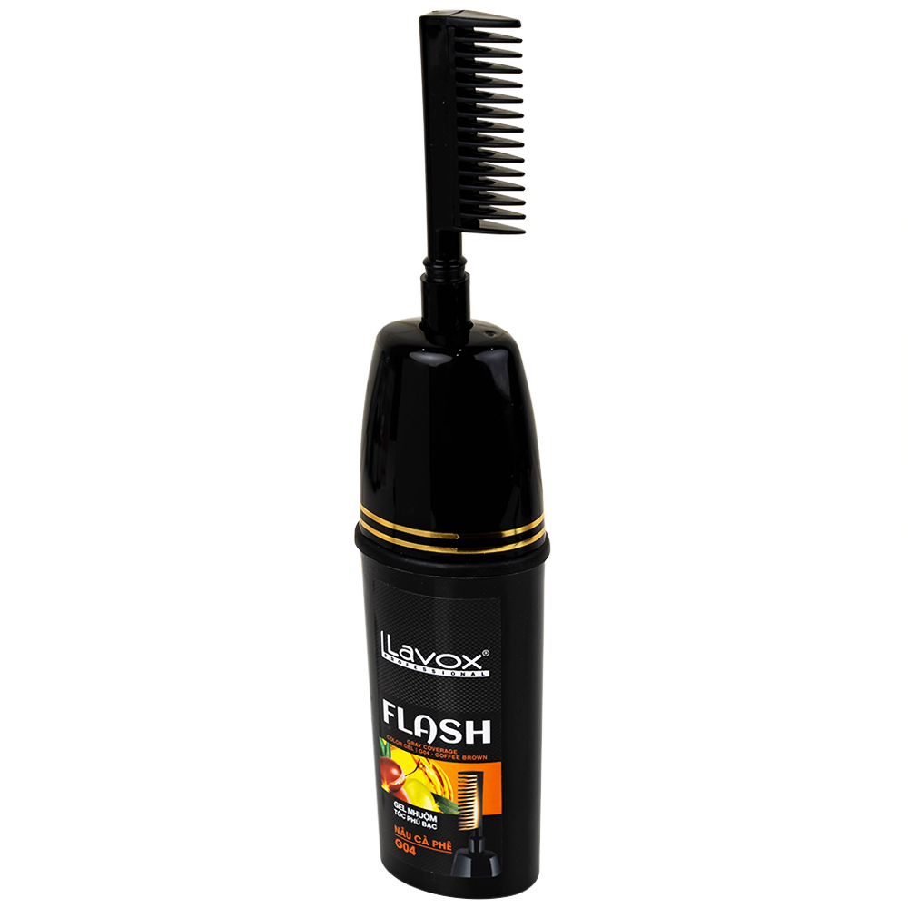 Gội phủ bạc Flash Lavox màu nâu cà phê G04 (150ml)