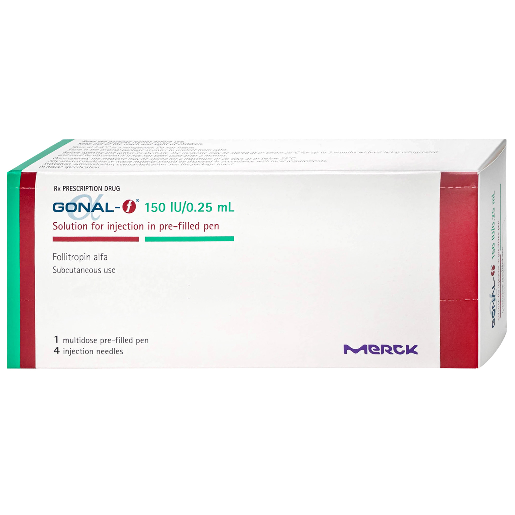 Gonal-F 150Iu Merck 0.24Ml  Thuốc Kích Thích Noãn Phát Triển