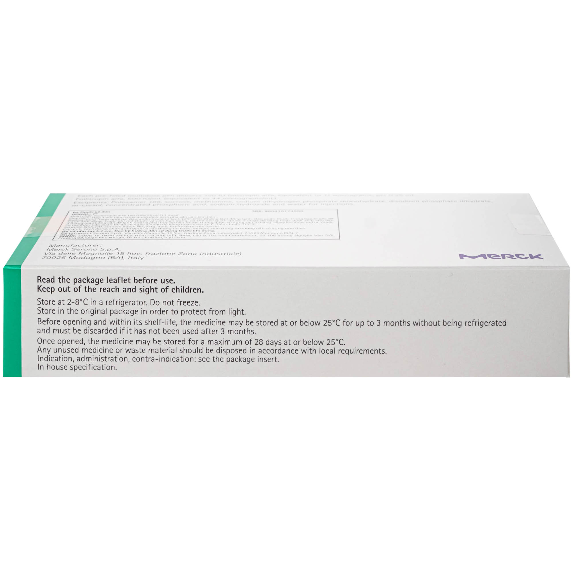 Gonal-F 150Iu Merck 0.24Ml  Thuốc Kích Thích Noãn Phát Triển