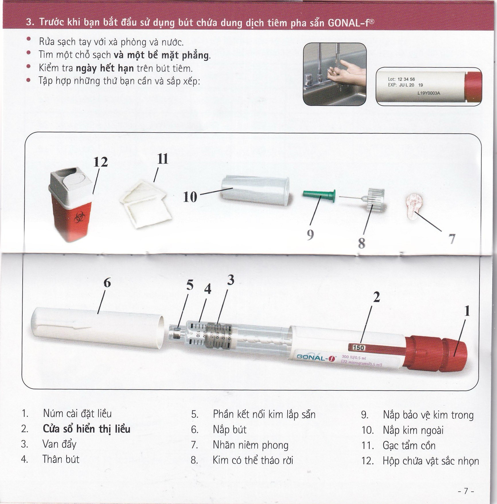 Gonal-F 300Iu Merck 0.5Ml Thuốc Kích Thích Noãn Phát Triển